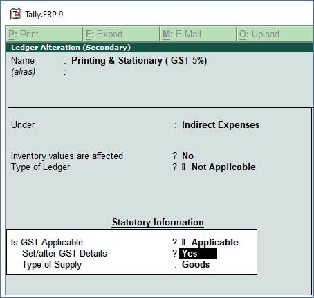 Record Expenses with GST in Purchase Voucher in TallyERP9